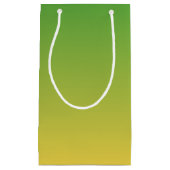 Personalisiert-grün und gelb-grün kleine geschenktüte (Vorderseite)