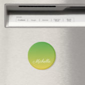 Personalisiert-grün und gelb-grün magnet (In Situ (Geschirrspüler))