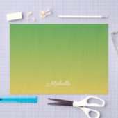 Personalisiert-grün und gelb-grün seidenpapier (Handwerk)