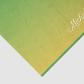 Personalisiert-grün und gelb-grün seidenpapier (Ausschnitt)