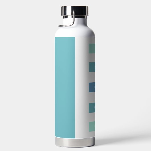 Personalisiert grüne blaue Pause Atmen Trinkflasche (Rechts)