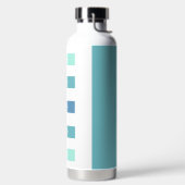 Personalisiert grüne blaue Pause Atmen Trinkflasche (links)