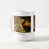 Personalisiert-grüne Lizard-Tasse Kaffeetasse (Vorderseite Links)