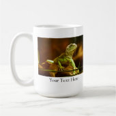 Personalisiert-grüne Lizard-Tasse Kaffeetasse (Links)