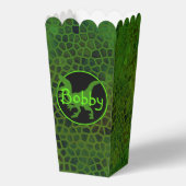 Personalisiert grüner Dinosaurier versteckt Geschenkschachtel (Vorderseite)