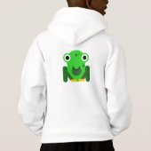 Personalisiert grüner Herr Frog Hoodie (Rückseite)