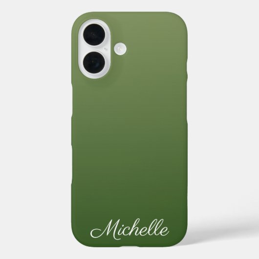 Personalisiert-grüner Ober Case-Mate iPhone Hülle (Rückseite)