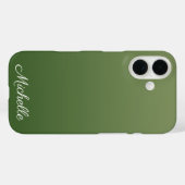 Personalisiert-grüner Ober Case-Mate iPhone Hülle (Rückseite (Horizontal))