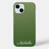 Personalisiert-grüner Ober Case-Mate iPhone Hülle (Rückseite)