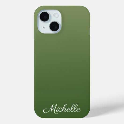 Personalisiert-grüner Ober Case-Mate iPhone Hülle (Rückseite)