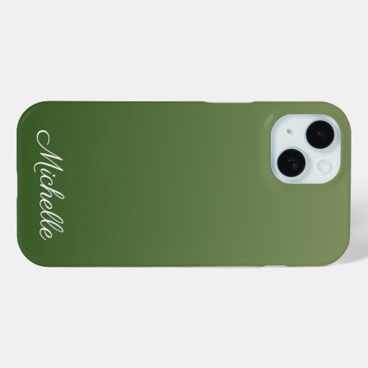 Personalisiert-grüner Ober Case-Mate iPhone Hülle (Rückseite (Horizontal))