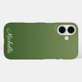 Personalisiert-grüner Ober Case-Mate iPhone Hülle (Rückseite (Horizontal))