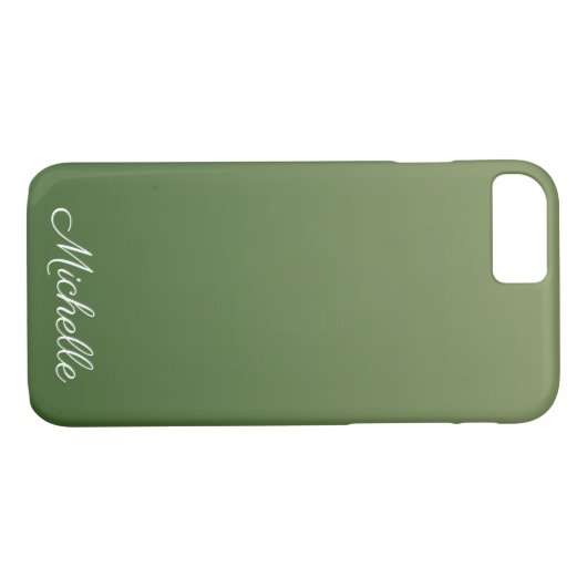 Personalisiert-grüner Ober Case-Mate iPhone Hülle (Rückseite (Horizontal))