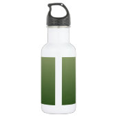 Personalisiert-grüner Ober Edelstahlflasche (Rückseite)