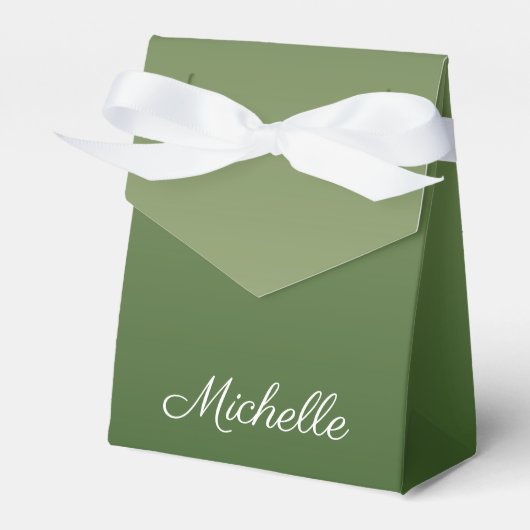 Personalisiert-grüner Ober Geschenkschachtel (Vorderseite)