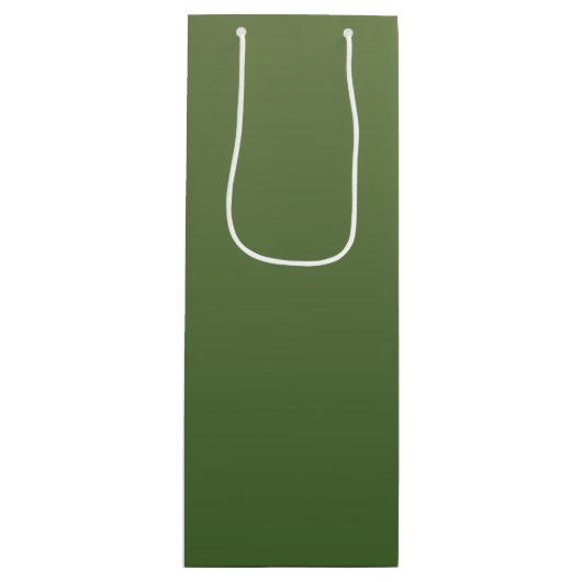 Personalisiert-grüner Ober Geschenktüte Für Weinflaschen (Vorderseite)