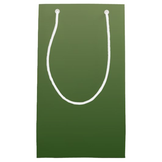 Personalisiert-grüner Ober Kleine Geschenktüte (Vorderseite)