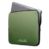 Personalisiert-grüner Ober Laptopschutzhülle (Vorderseite Links)