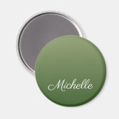 Personalisiert-grüner Ober Magnet (Vorderseite/Rückseite)