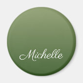 Personalisiert-grüner Ober Magnet (Vorne)