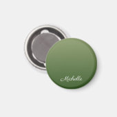 Personalisiert-grüner Ober Magnet (Vorderseite/Rückseite)