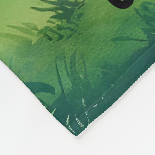 Personalisiert-grüner Wasserstraktor Fleecedecke (Ecke)