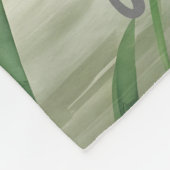 Personalisiert-grüner Wasserstraktor Fleecedecke (Ecke)