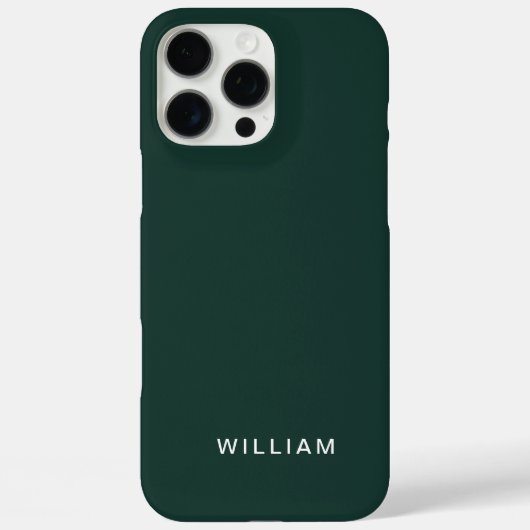 Personalisiert grünes iPhone Case mit benutzerdefi (Rückseite)