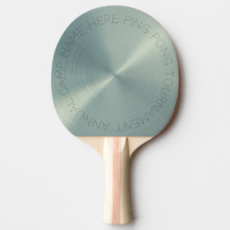 Personalisiert grünes Metallic Tischtennis Schläger