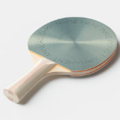 Personalisiert grünes Metallic Tischtennis Schläger (Vorderseite)