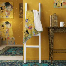 Personalisiert Gustav Klimt Die Botschaft der Kiss Sherpadecke