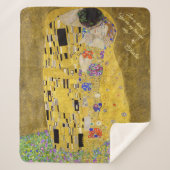 Personalisiert Gustav Klimt Die Botschaft der Kiss Sherpadecke (Vorderseite)