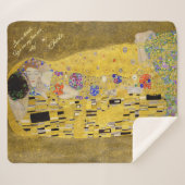 Personalisiert Gustav Klimt Die Botschaft der Kiss Sherpadecke (Vorderseite (Horizontal))