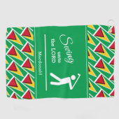 Personalisiert GUYANA Golfhandtuch (Horizontal)