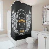 Personalisiert GYM Fitness Trainer Kettlebell Duschvorhang (Beispiel)