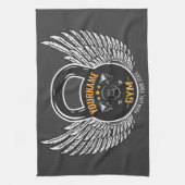 Personalisiert GYM Fitness Trainer Kettlebell Geschirrtuch (Vertikal)