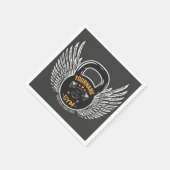 Personalisiert GYM Fitness Trainer Kettlebell Serviette (Ecke)