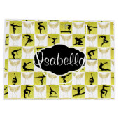 PERSONALISIERT GYMNAST CHRISTMAS ANGEL GIFT BAG GROßE GESCHENKTÜTE (Rückseite)