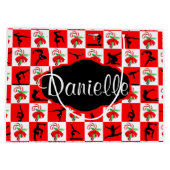 PERSONALISIERT GYMNAST CHRISTMAS CANDY CANE GIFT B GROßE GESCHENKTÜTE (Rückseite)