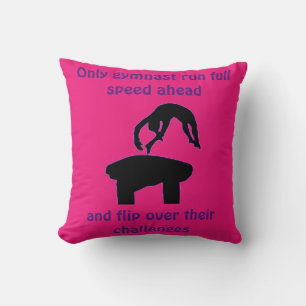 Personalisiert Gymnast Vault Message Gymnastics Kissen