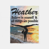 PERSONALISIERT GYMNASTICS CUSTOM FLEECKET FLEECEDECKE (Vorderseite)