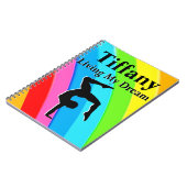 PERSONALISIERT GYMNASTICS DREAMS JOURNAL NOTIZBLOCK (Linke Seite)