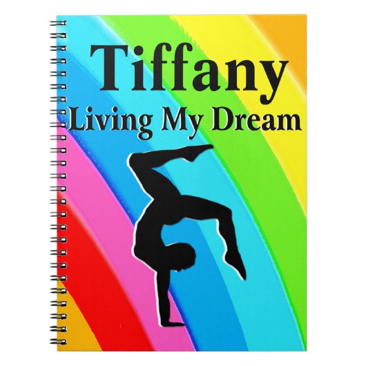 PERSONALISIERT GYMNASTICS DREAMS JOURNAL NOTIZBLOCK (Vorderseite)