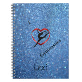 PERSONALISIERT GYMNASTICS NOTEBOOK NOTIZBLOCK (Vorderseite)