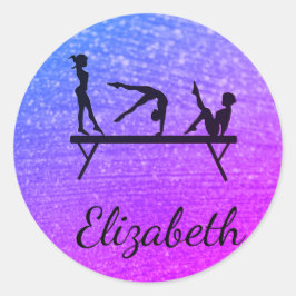 PERSONALISIERT GYMNASTICS SQUARE STICKER