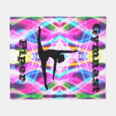 Personalisiert Gymnastik Fleece Blanket (Vorderseite (Horizontal))