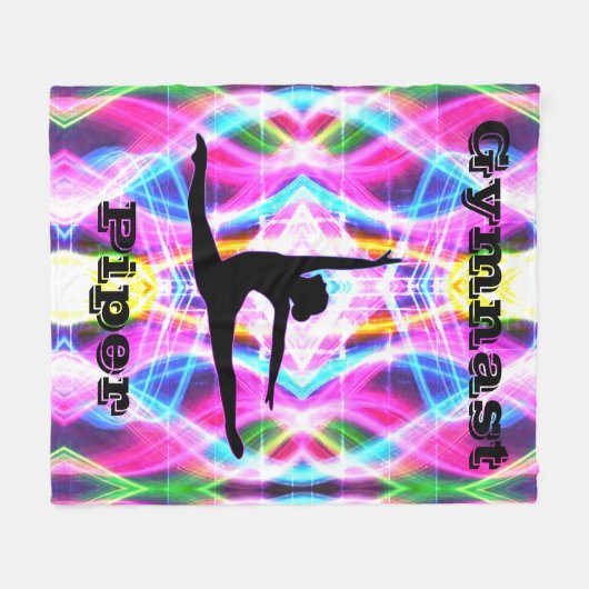 Personalisiert Gymnastik Fleece Blanket (Vorderseite (Horizontal))