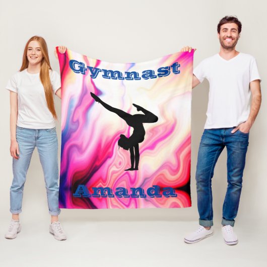 Personalisiert Gymnastik Fleece Blanket für Mädche (Beispiel)