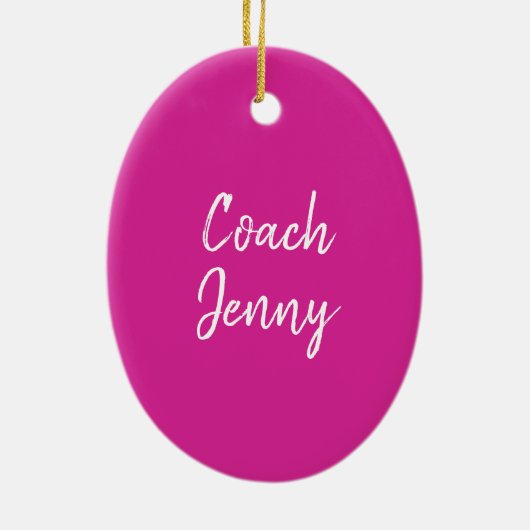 Personalisiert Gymnastik Gymnastik Gymnastik Gymna Keramikornament (Hinten)