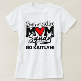 Personalisiert Gymnastik Mama Squad T - Shirt